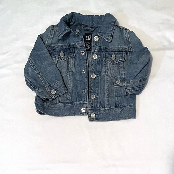Baby GAP 6-12m Organic Cotton Icon Denim Jacket - Picture 1 of 3